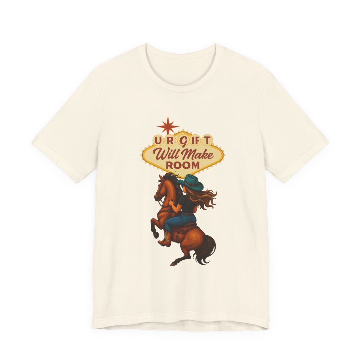 Country Western Graphic Tee, Cowboy Shirt, Gift for Rodeo Lovers, Casual Outfit, Fun Horse T-Shirt
