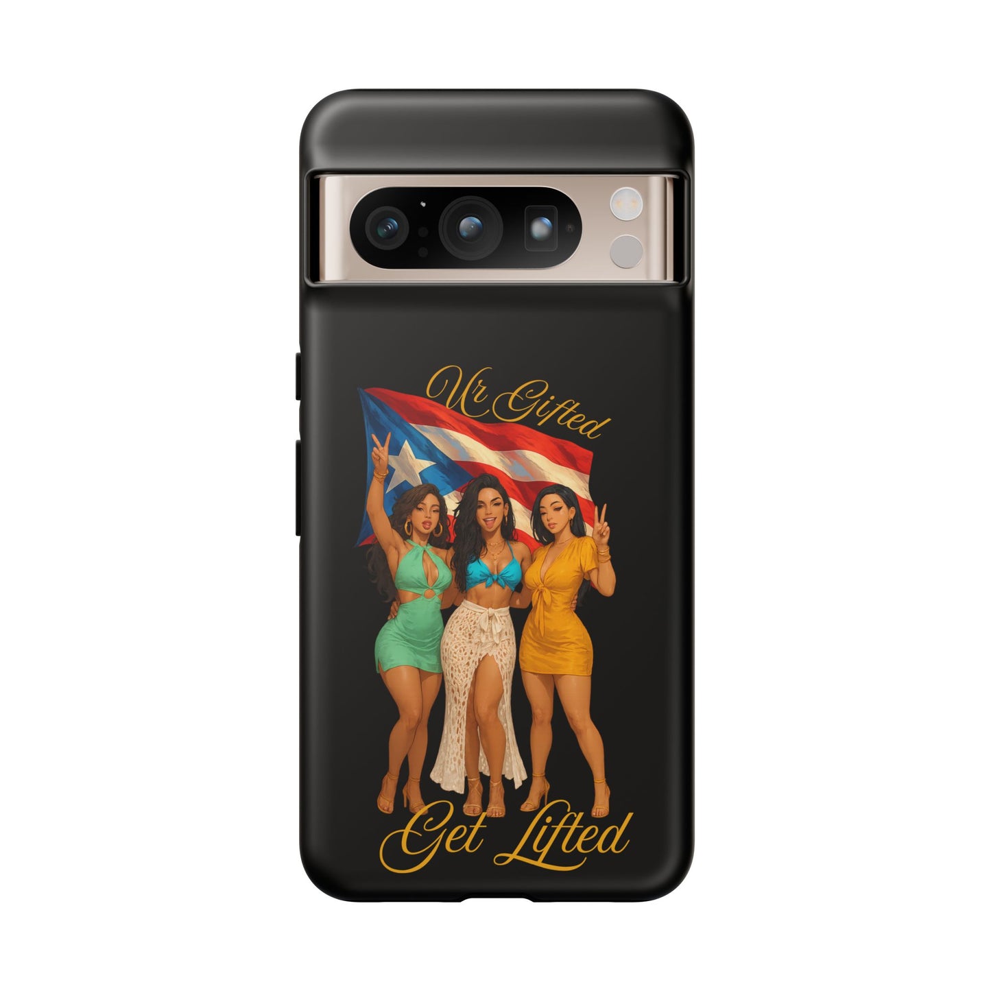 Vibrant Phone Case, Tough Cases, Puerto Rican Pride, Gift for Her, Fun Accessory, Colorful Design