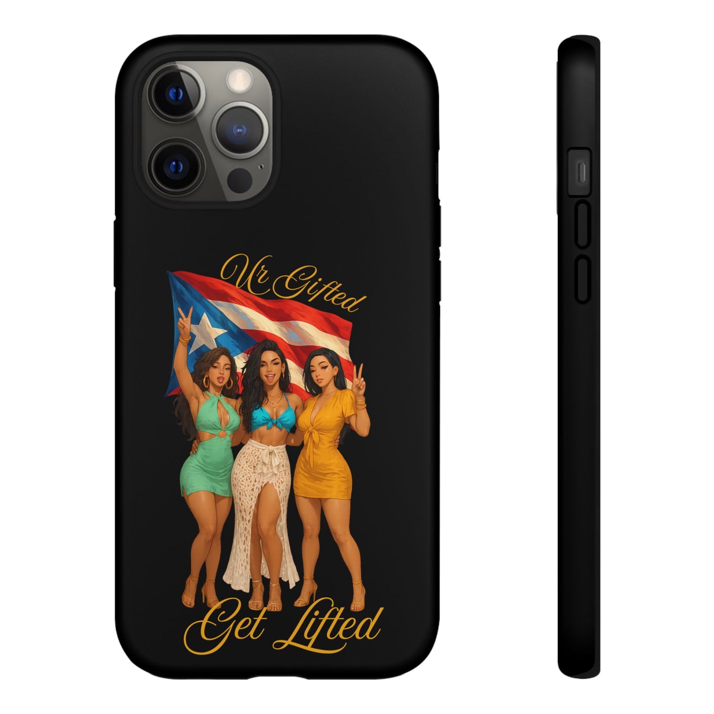 Vibrant Phone Case, Tough Cases, Puerto Rican Pride, Gift for Her, Fun Accessory, Colorful Design
