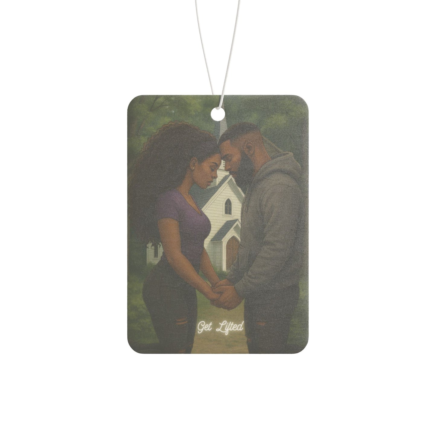 Romantic Car Air Freshener, Love Gift Car Ornament, Marriage Keepsake, Couples Car Decor, Wedding Shower Gift
