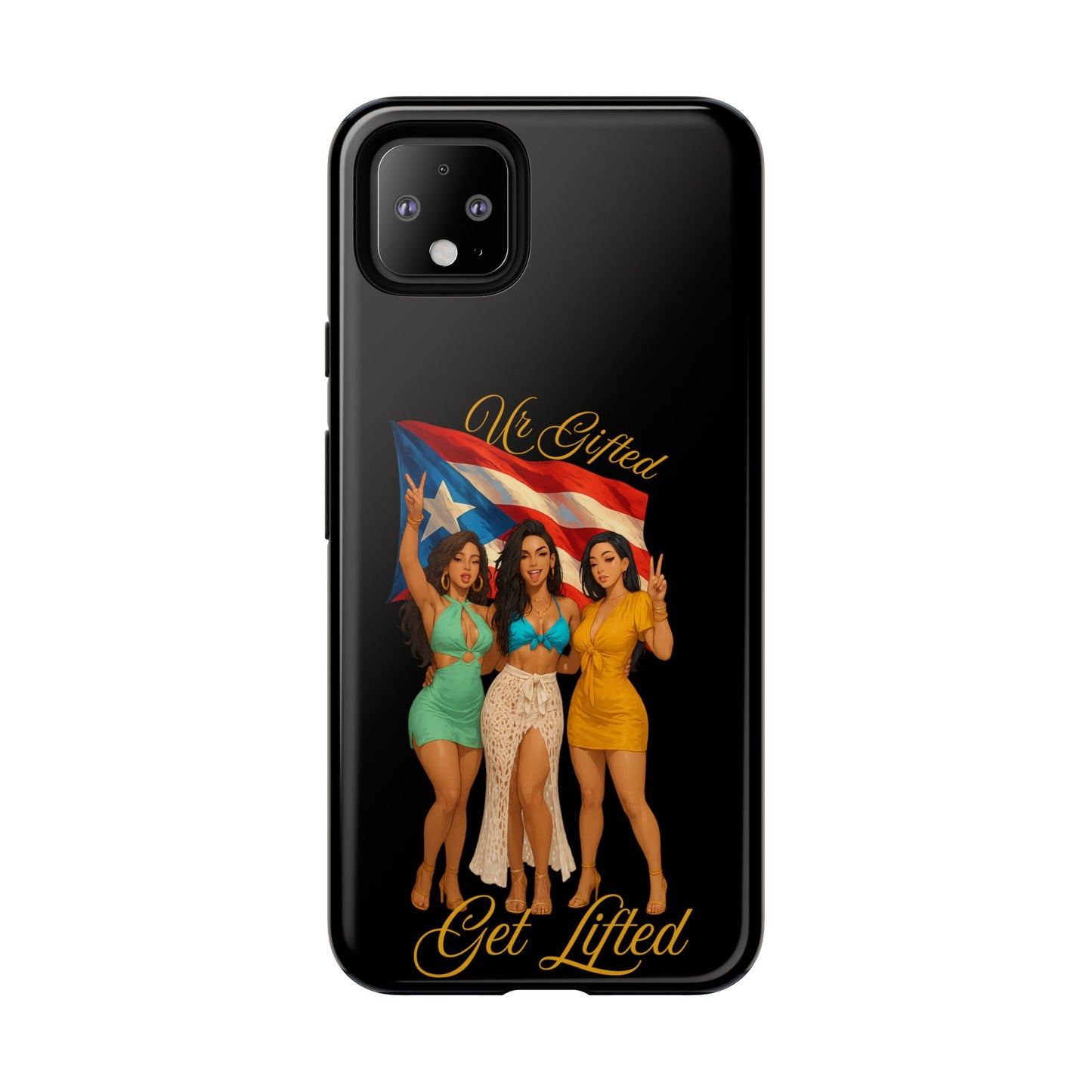 Vibrant Phone Case, Tough Cases, Puerto Rican Pride, Gift for Her, Fun Accessory, Colorful Design