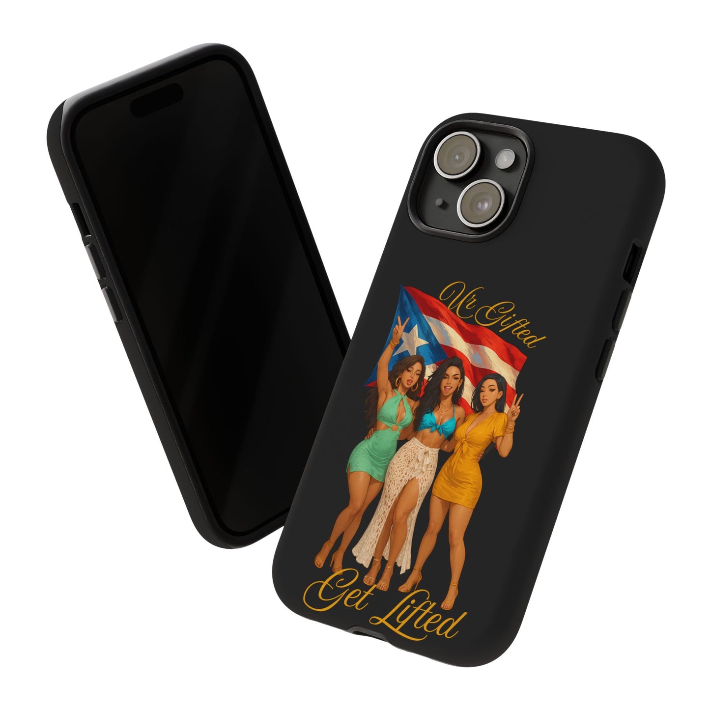 Vibrant Phone Case, Tough Cases, Puerto Rican Pride, Gift for Her, Fun Accessory, Colorful Design