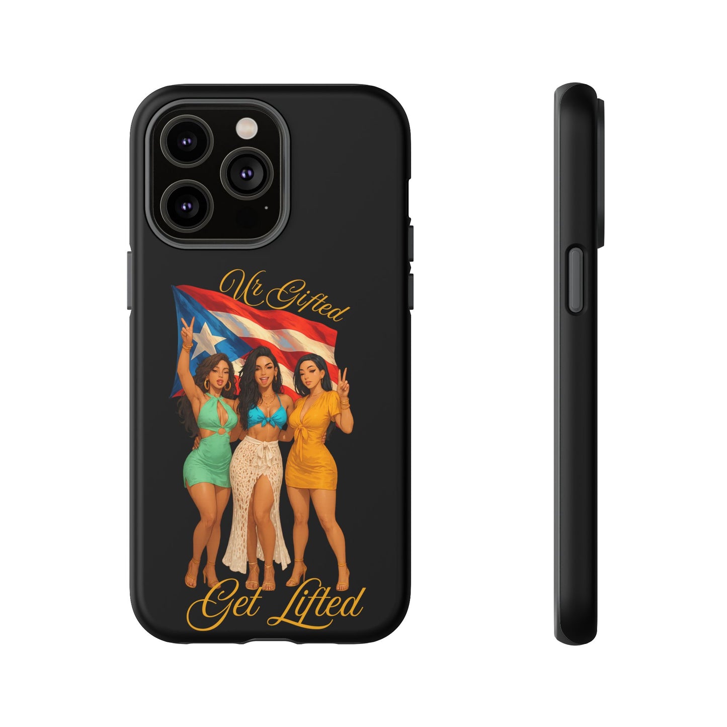 Vibrant Phone Case, Tough Cases, Puerto Rican Pride, Gift for Her, Fun Accessory, Colorful Design