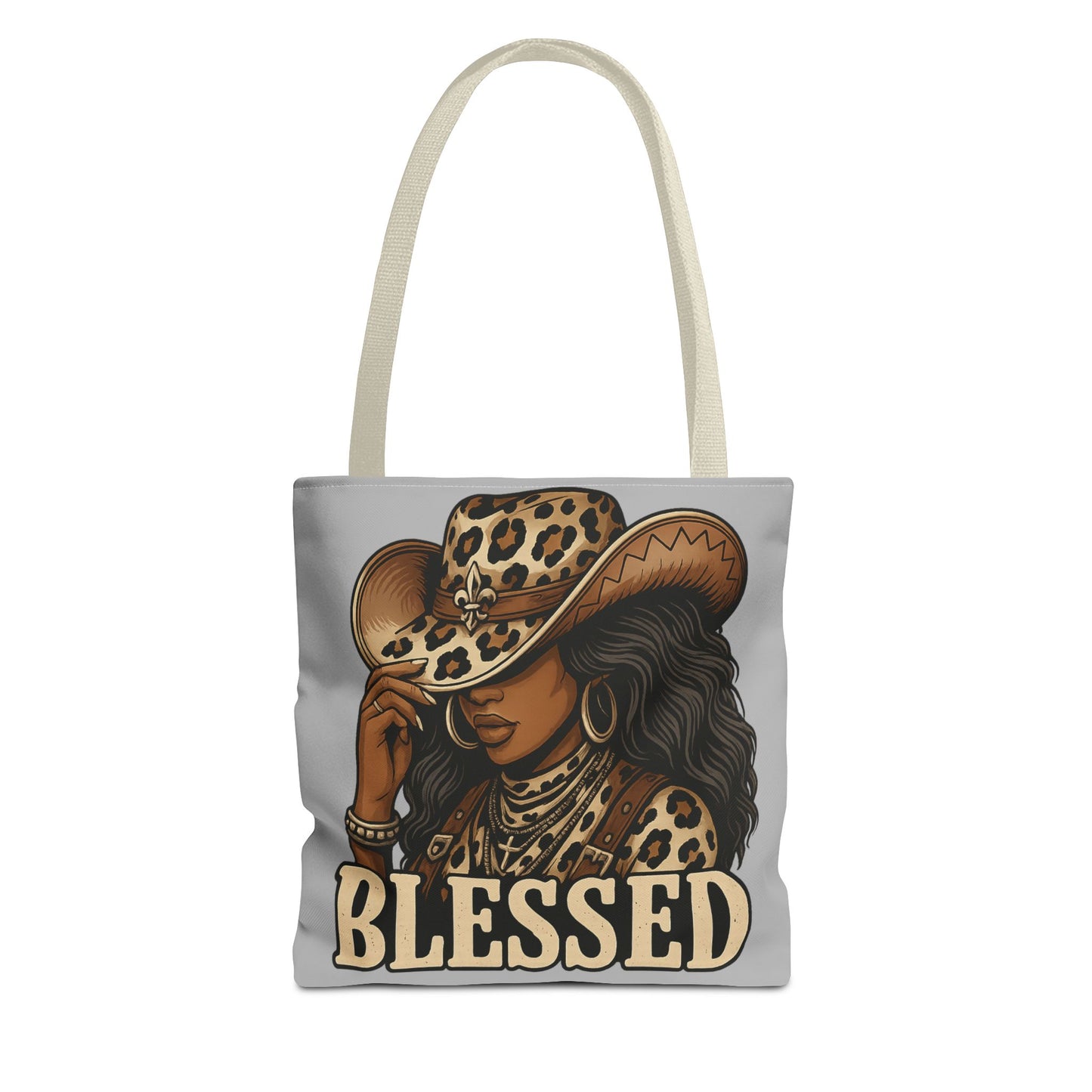 Stylish Blessed Tote Bag, Cowgirl Gift, Fashion Accessory, Everyday Use, Shopping Tote, Boho Chic