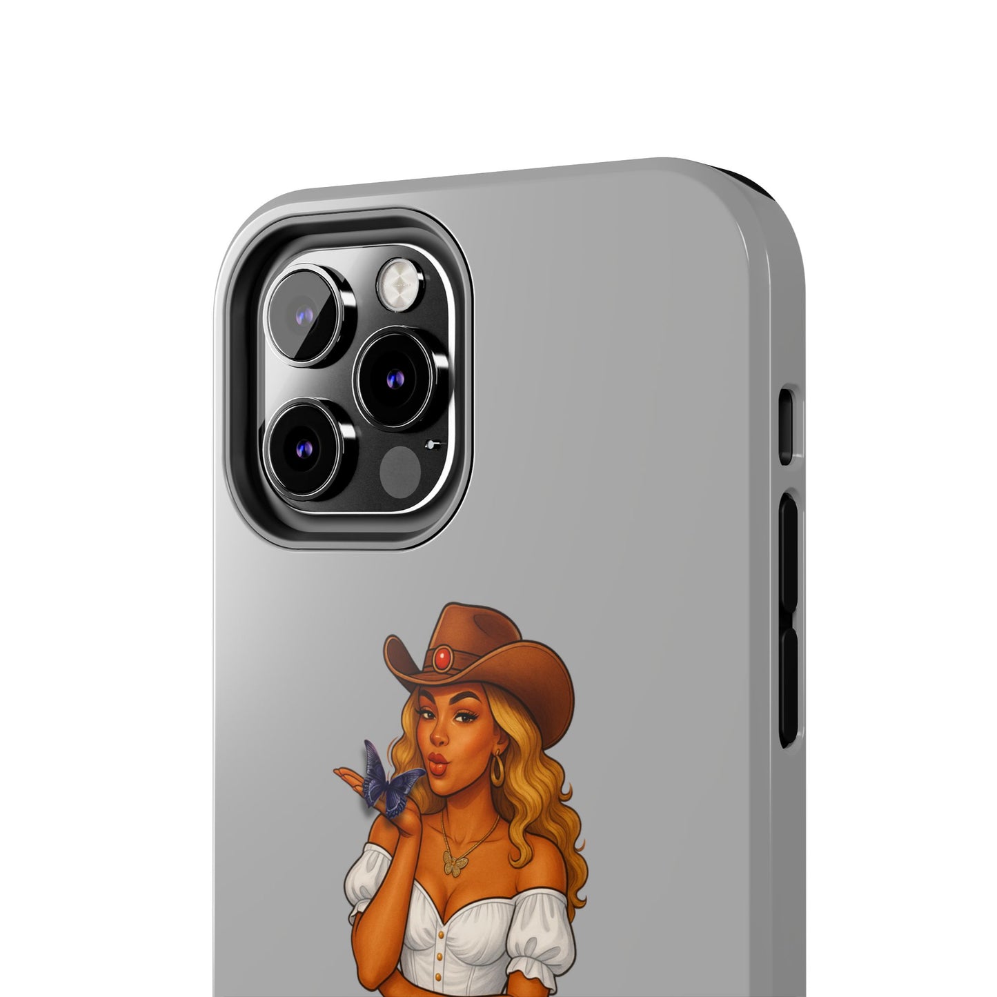 Cowgirl-Style Tough Phone Cases, Durable Phone Cover, Cute Western Phone Case, Fun Gift for Cowboys, No Questions Asked Design