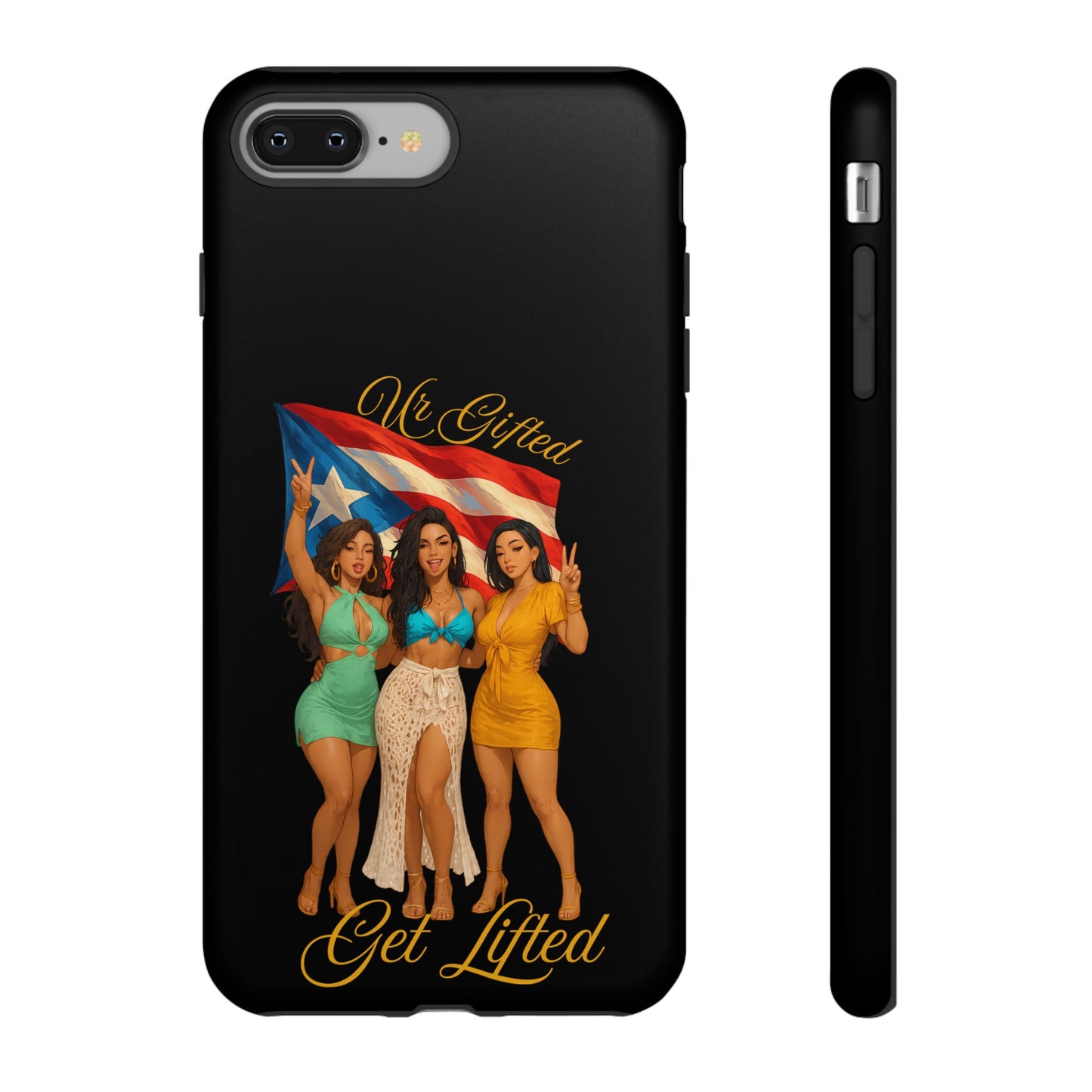 Vibrant Phone Case, Tough Cases, Puerto Rican Pride, Gift for Her, Fun Accessory, Colorful Design