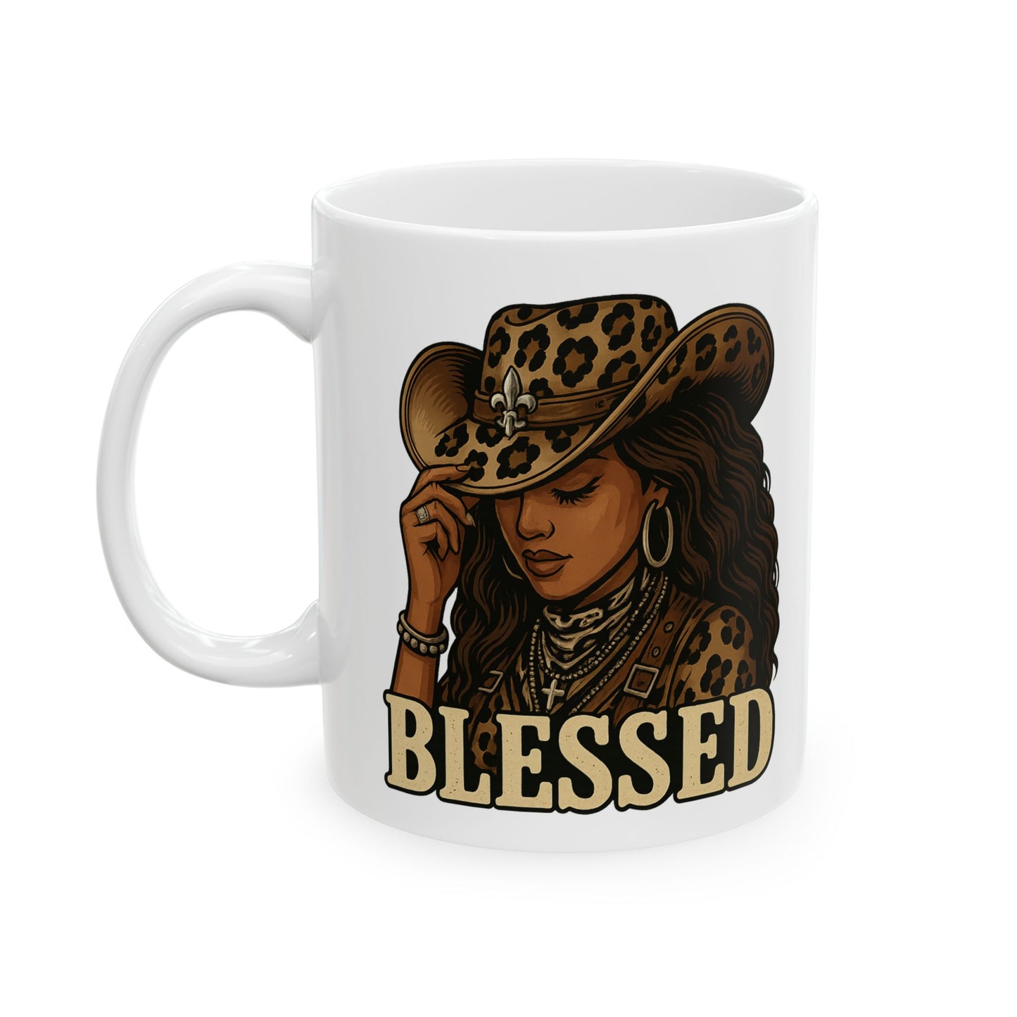 Latina Blessed Ceramic Mug - Inspirational Coffee Cup, Perfect Gift for Birthdays, Celebrations, or Everyday Use, 11oz 15oz
