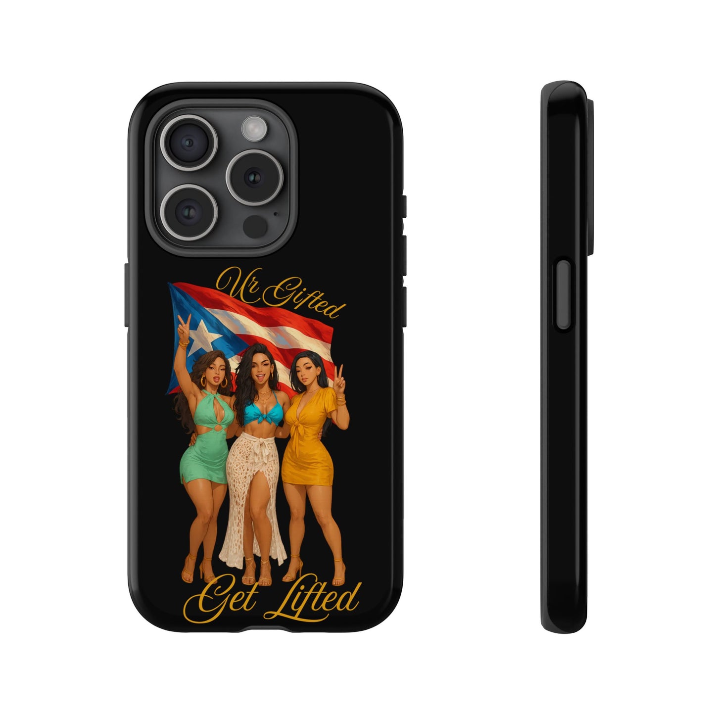 Vibrant Phone Case, Tough Cases, Puerto Rican Pride, Gift for Her, Fun Accessory, Colorful Design