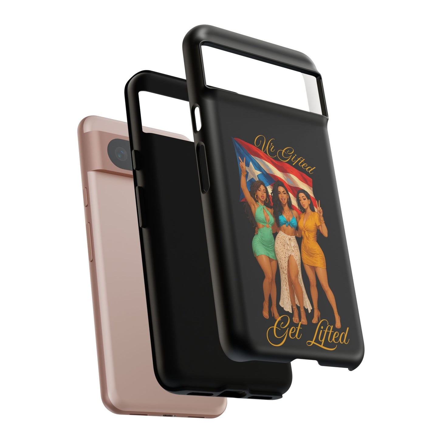Vibrant Phone Case, Tough Cases, Puerto Rican Pride, Gift for Her, Fun Accessory, Colorful Design