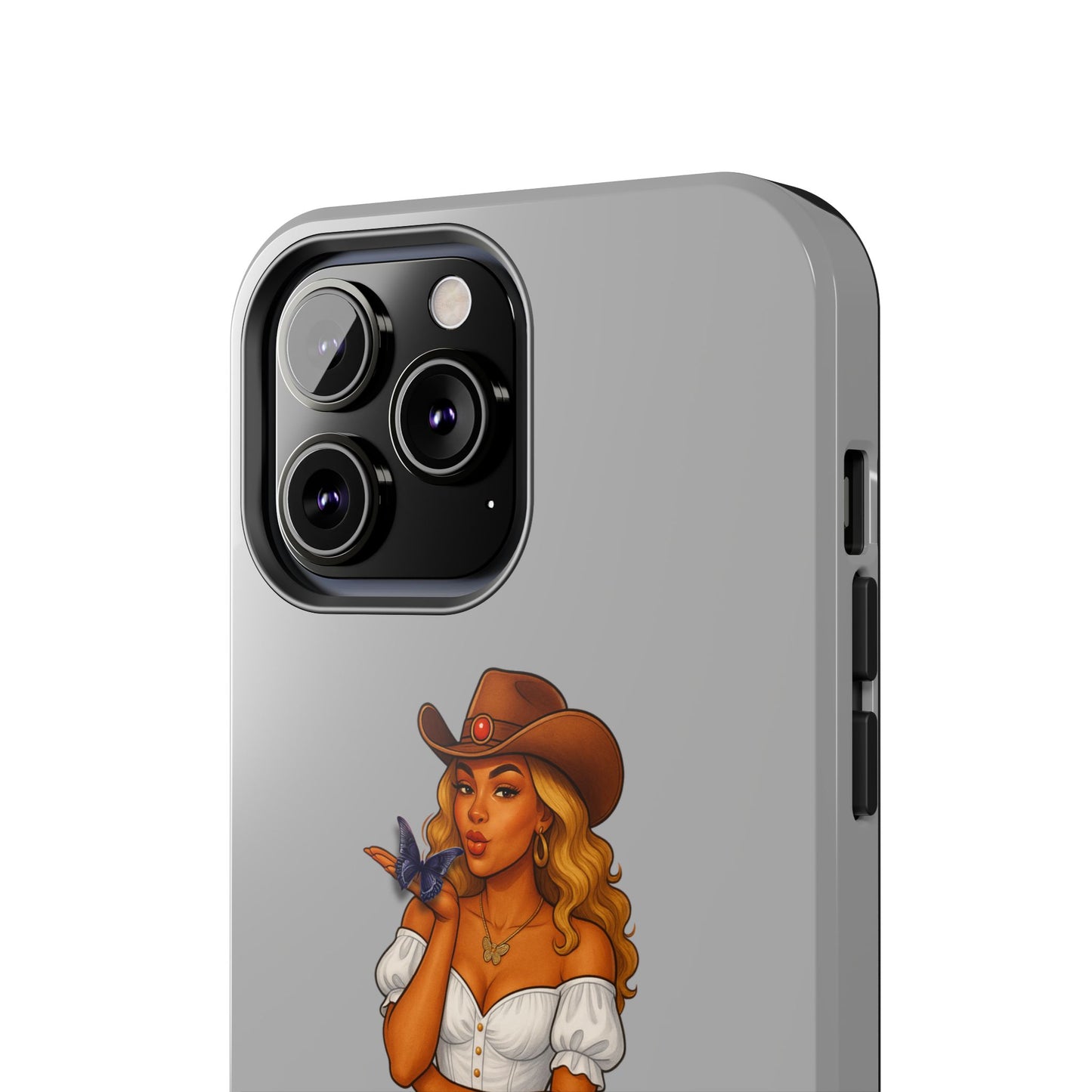 Cowgirl-Style Tough Phone Cases, Durable Phone Cover, Cute Western Phone Case, Fun Gift for Cowboys, No Questions Asked Design