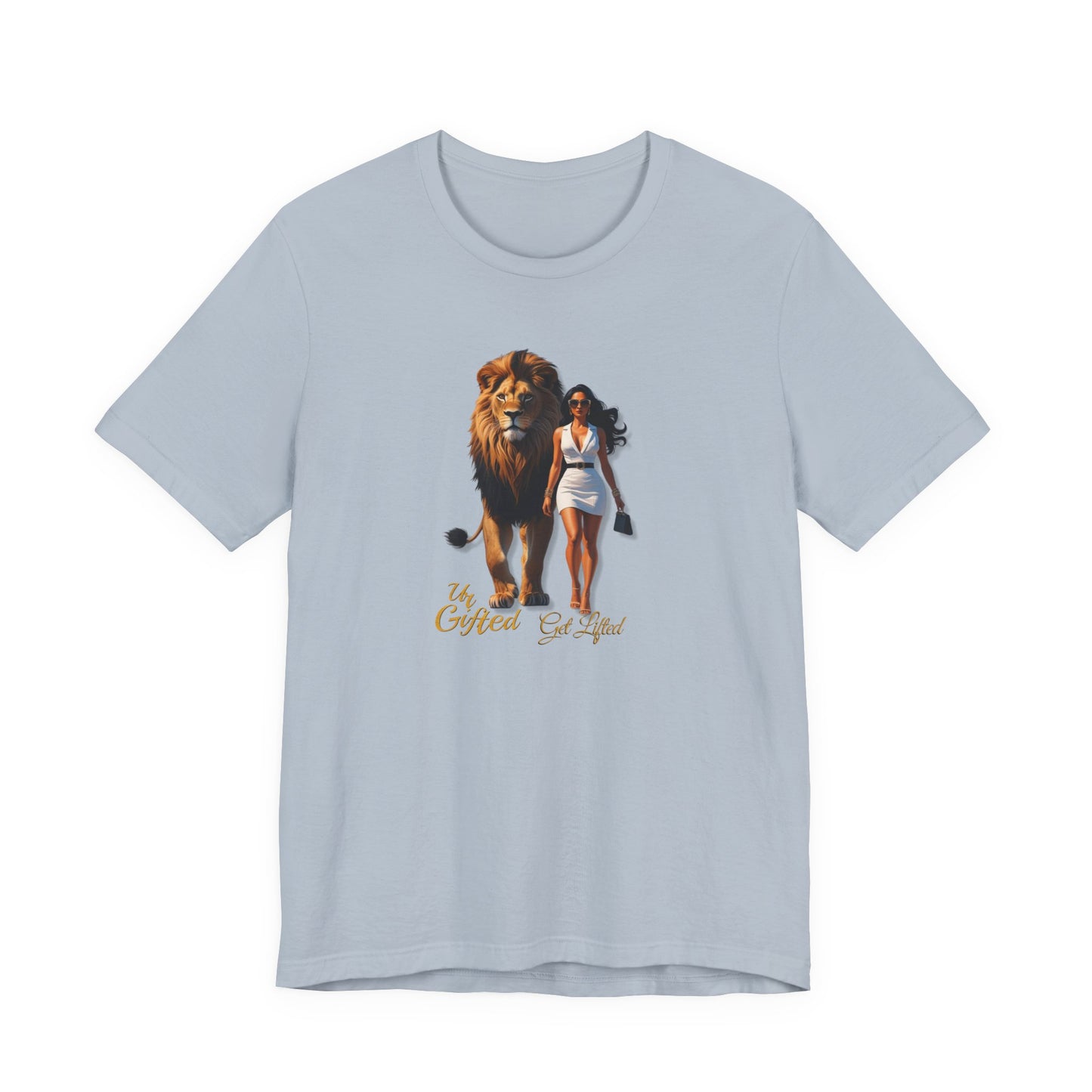Bold Lion and Confident Woman Tee, Inspirational Shirt, Motivational Graphic Tee, Animal Lover Gift, Unique Fashion Statement