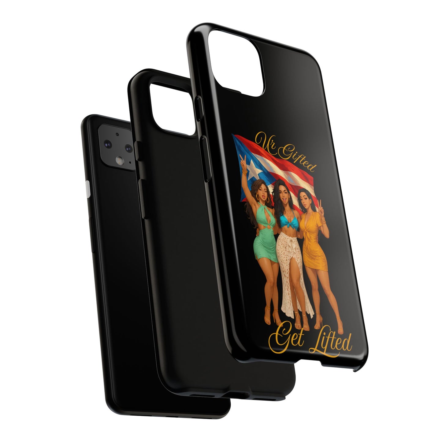 Vibrant Phone Case, Tough Cases, Puerto Rican Pride, Gift for Her, Fun Accessory, Colorful Design