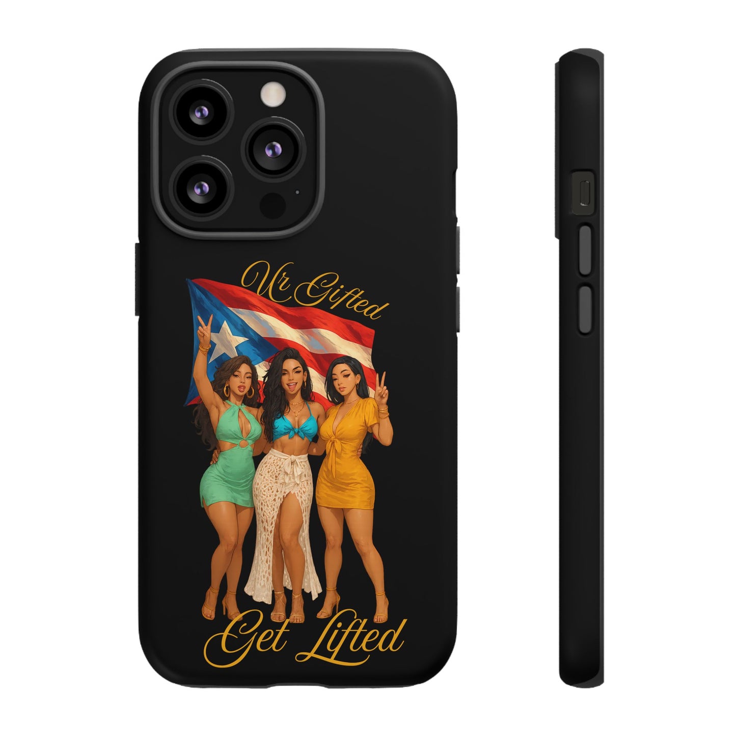 Vibrant Phone Case, Tough Cases, Puerto Rican Pride, Gift for Her, Fun Accessory, Colorful Design