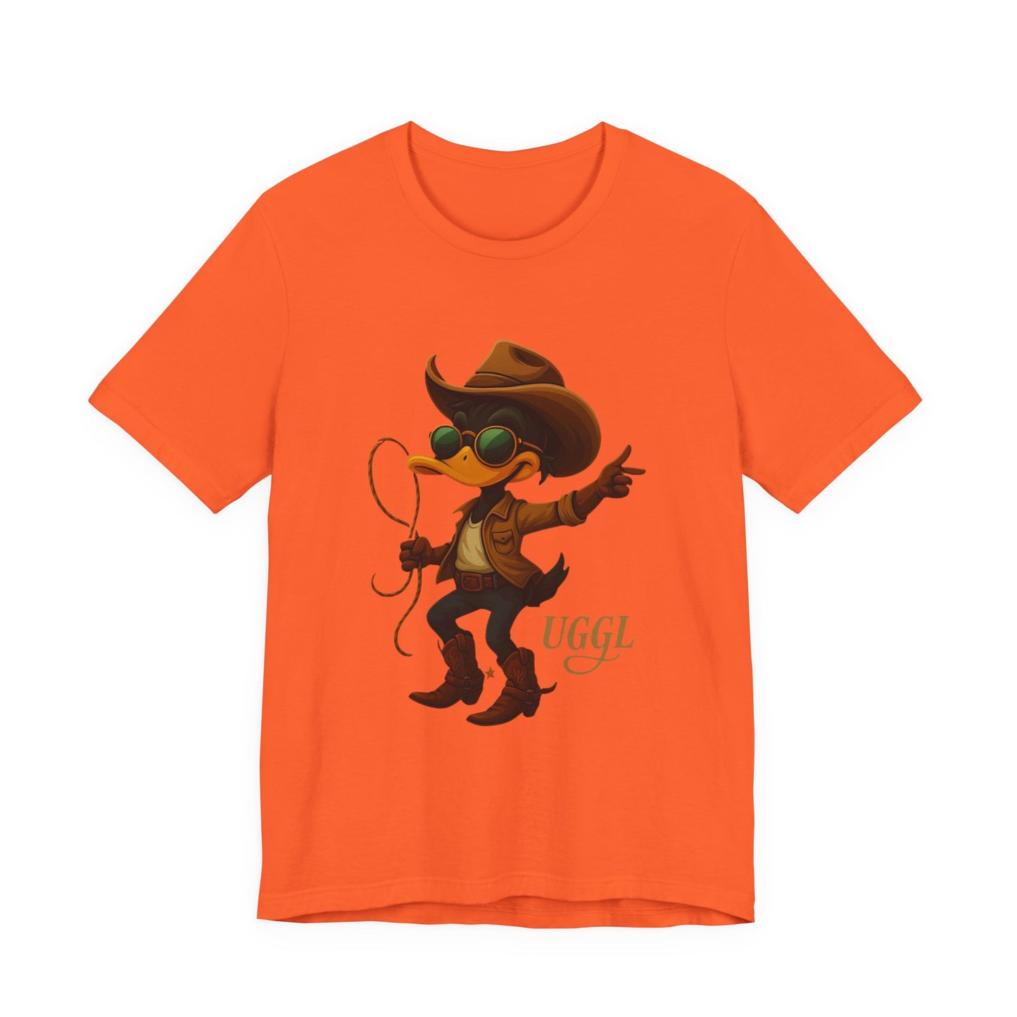 Cowboy Duck Graphic Tee - Fun T-Shirt for Animal Lovers, Casual Wear, Gift for Friends, Birthday Present, Quirky Style
