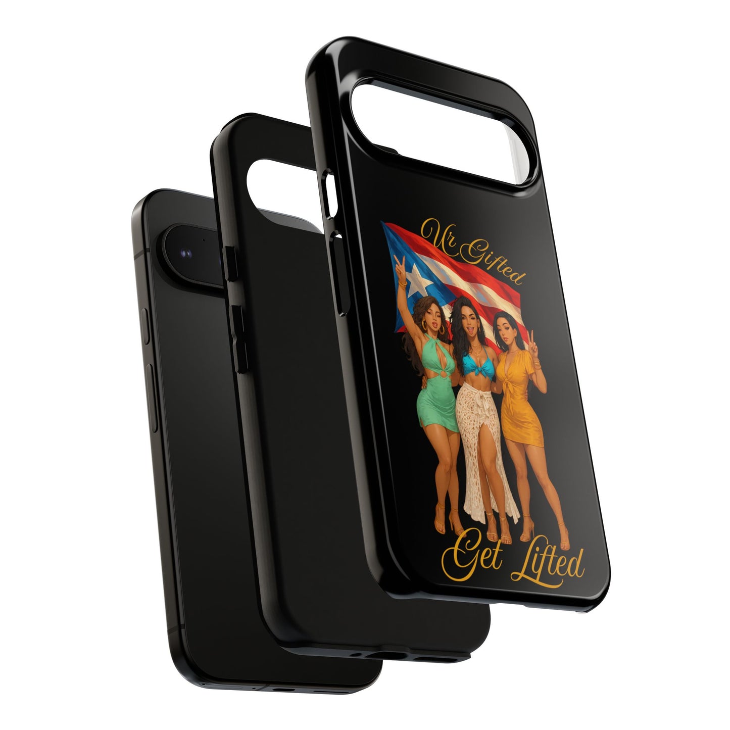 Vibrant Phone Case, Tough Cases, Puerto Rican Pride, Gift for Her, Fun Accessory, Colorful Design