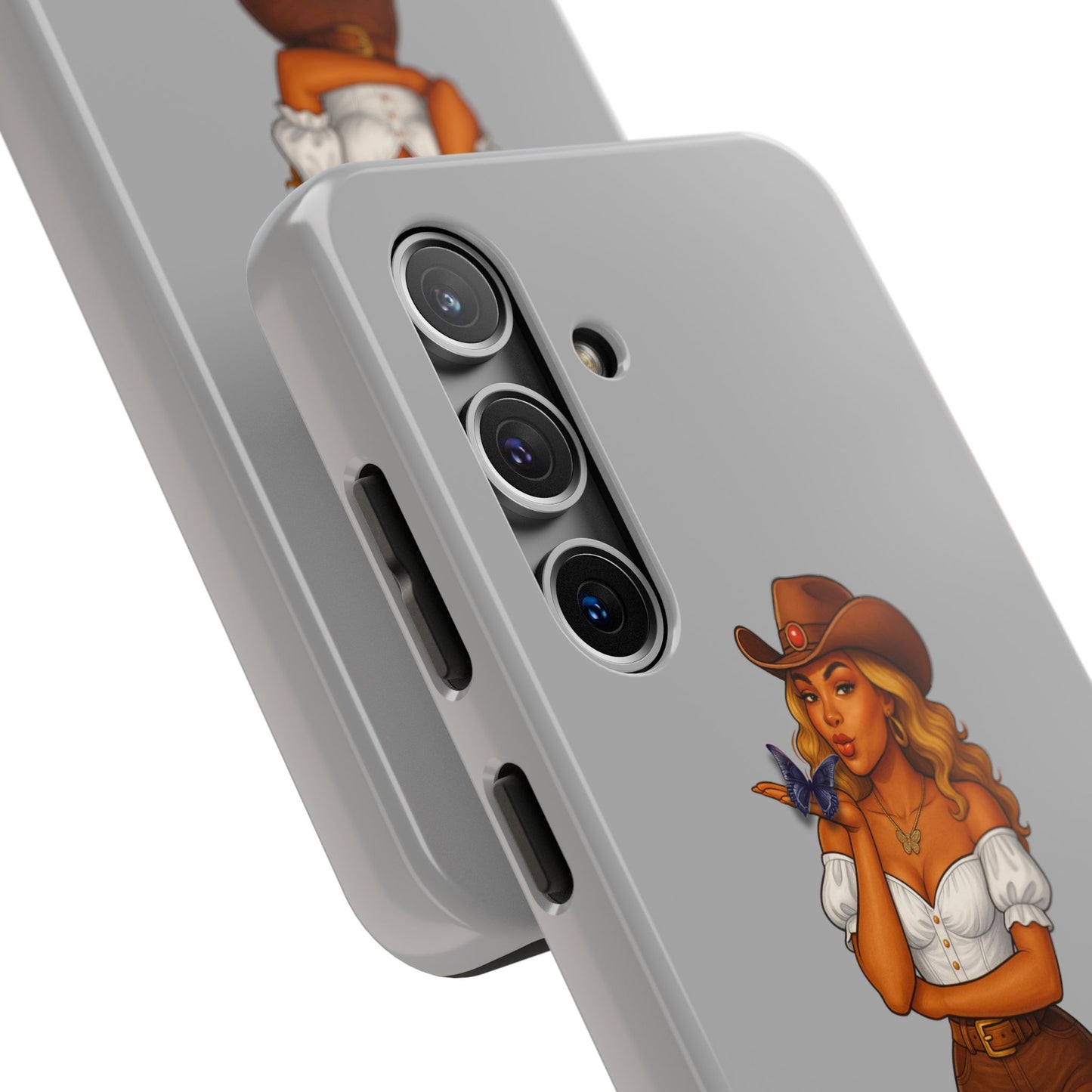 Cowgirl-Style Tough Phone Cases, Durable Phone Cover, Cute Western Phone Case, Fun Gift for Cowboys, No Questions Asked Design