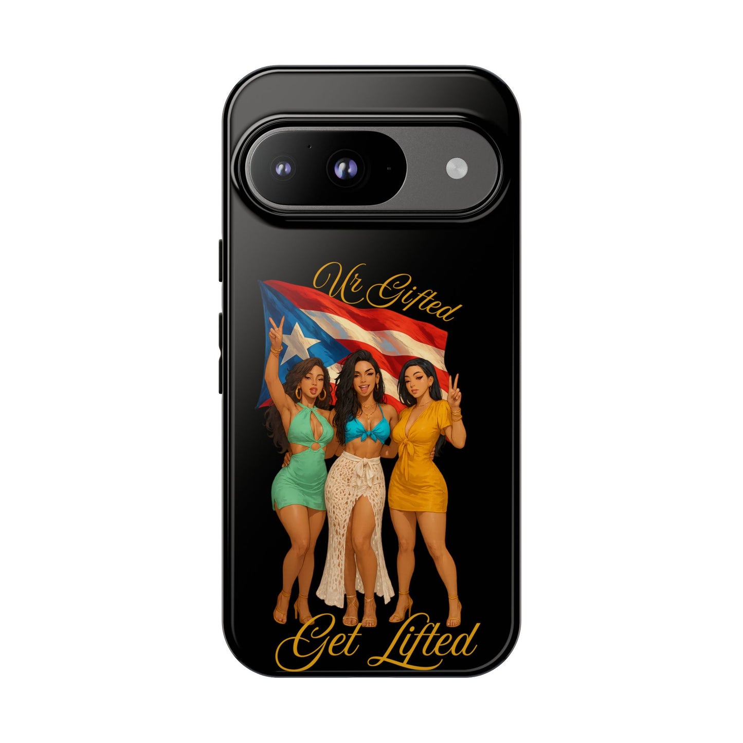 Vibrant Phone Case, Tough Cases, Puerto Rican Pride, Gift for Her, Fun Accessory, Colorful Design