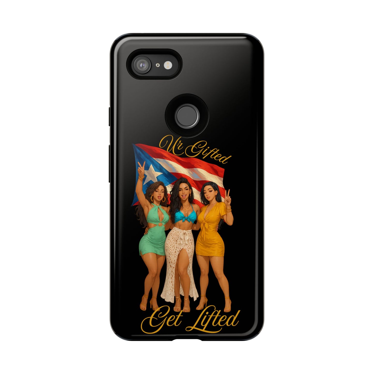 Vibrant Phone Case, Tough Cases, Puerto Rican Pride, Gift for Her, Fun Accessory, Colorful Design