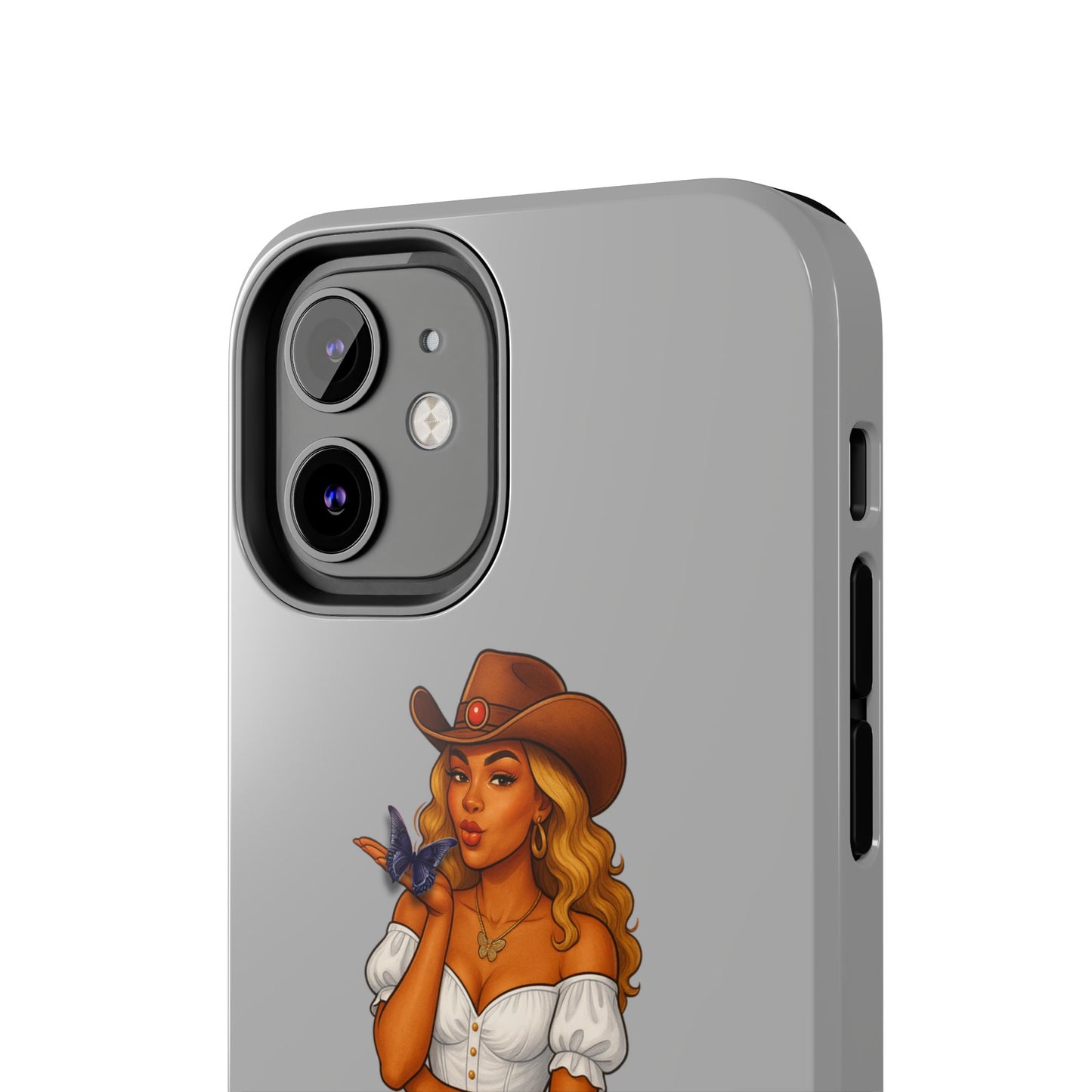 Cowgirl-Style Tough Phone Cases, Durable Phone Cover, Cute Western Phone Case, Fun Gift for Cowboys, No Questions Asked Design