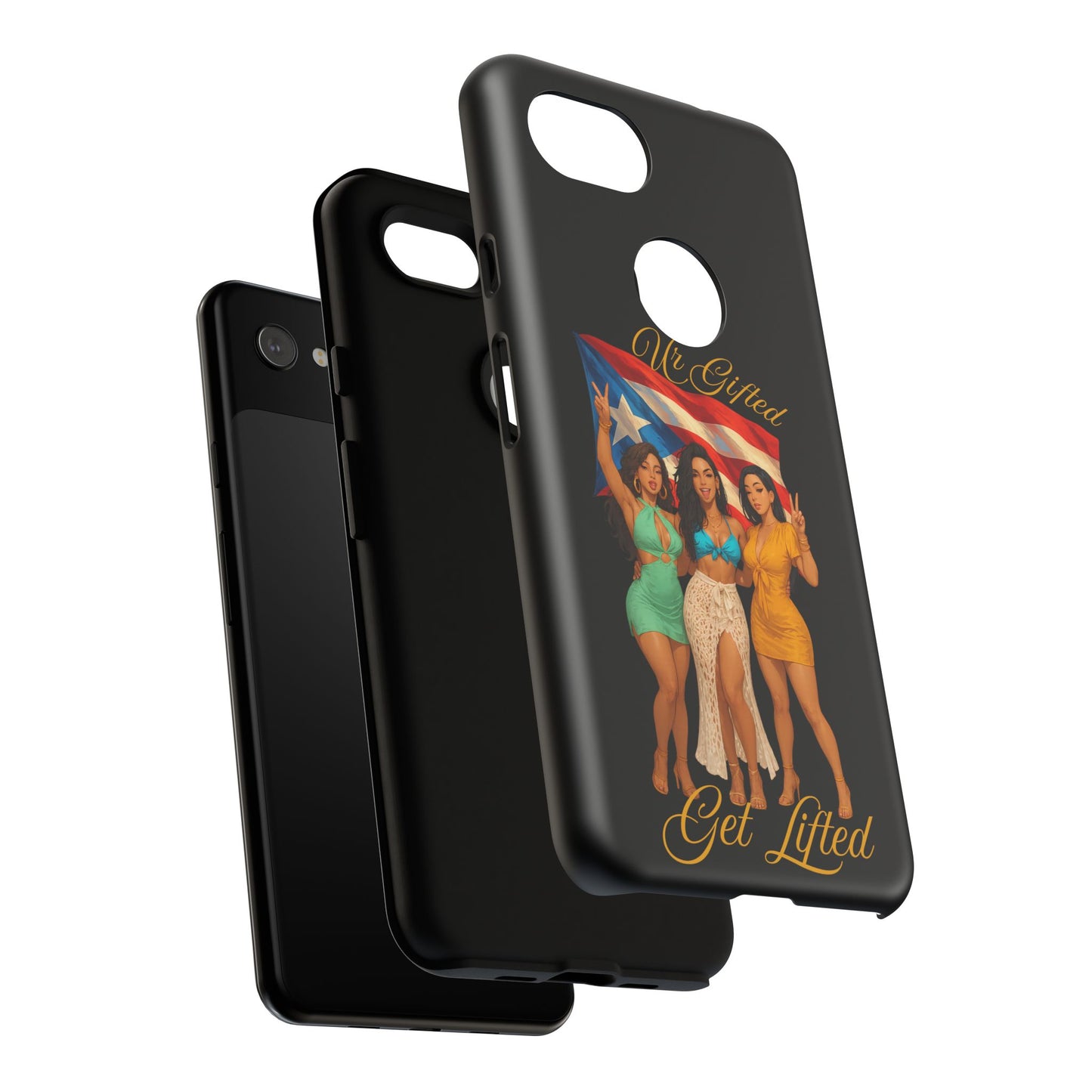 Vibrant Phone Case, Tough Cases, Puerto Rican Pride, Gift for Her, Fun Accessory, Colorful Design