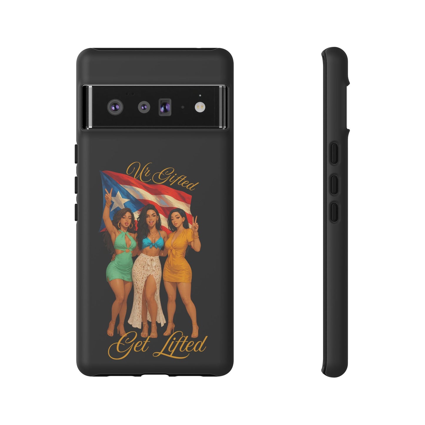 Vibrant Phone Case, Tough Cases, Puerto Rican Pride, Gift for Her, Fun Accessory, Colorful Design