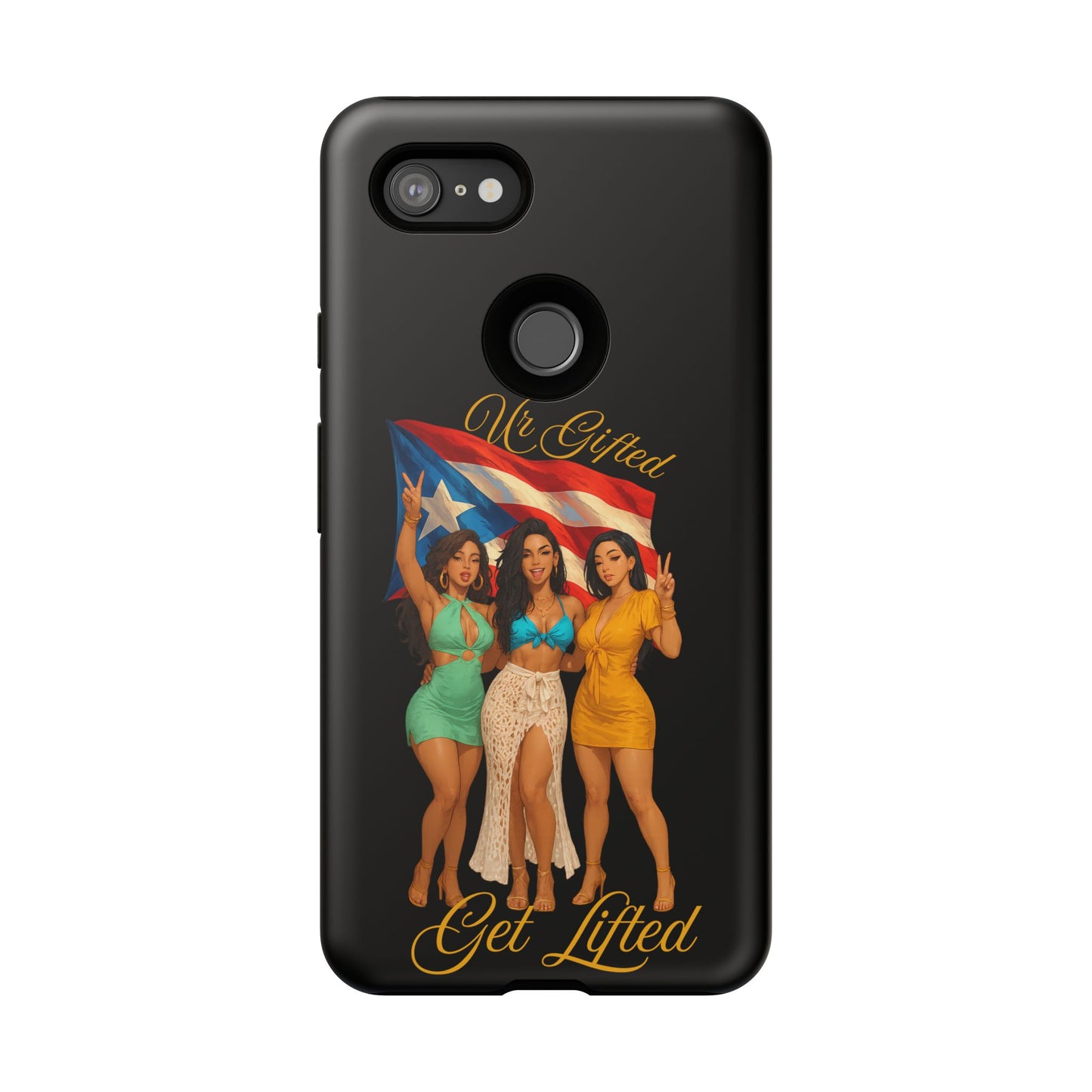 Vibrant Phone Case, Tough Cases, Puerto Rican Pride, Gift for Her, Fun Accessory, Colorful Design