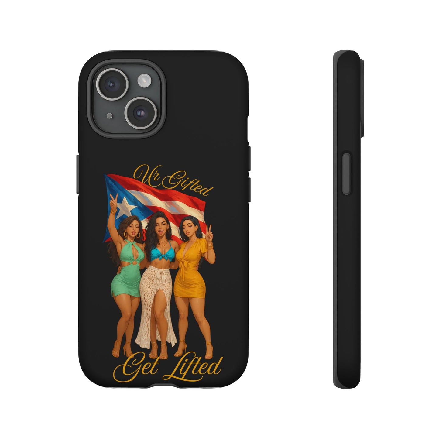 Vibrant Phone Case, Tough Cases, Puerto Rican Pride, Gift for Her, Fun Accessory, Colorful Design