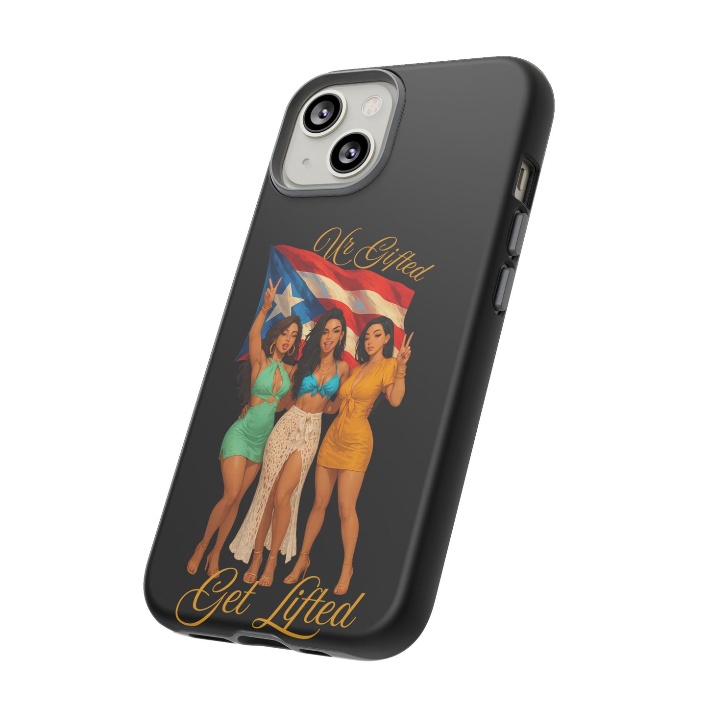 Vibrant Phone Case, Tough Cases, Puerto Rican Pride, Gift for Her, Fun Accessory, Colorful Design