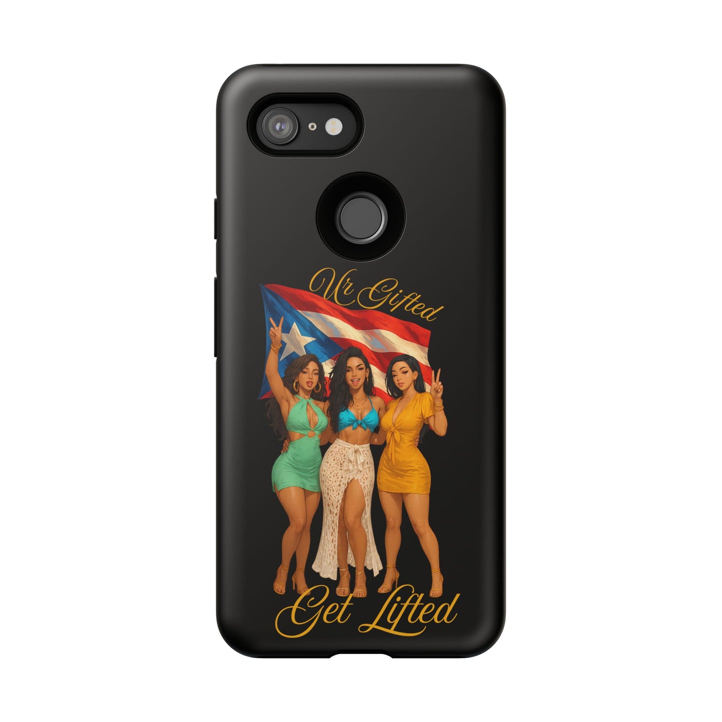 Vibrant Phone Case, Tough Cases, Puerto Rican Pride, Gift for Her, Fun Accessory, Colorful Design
