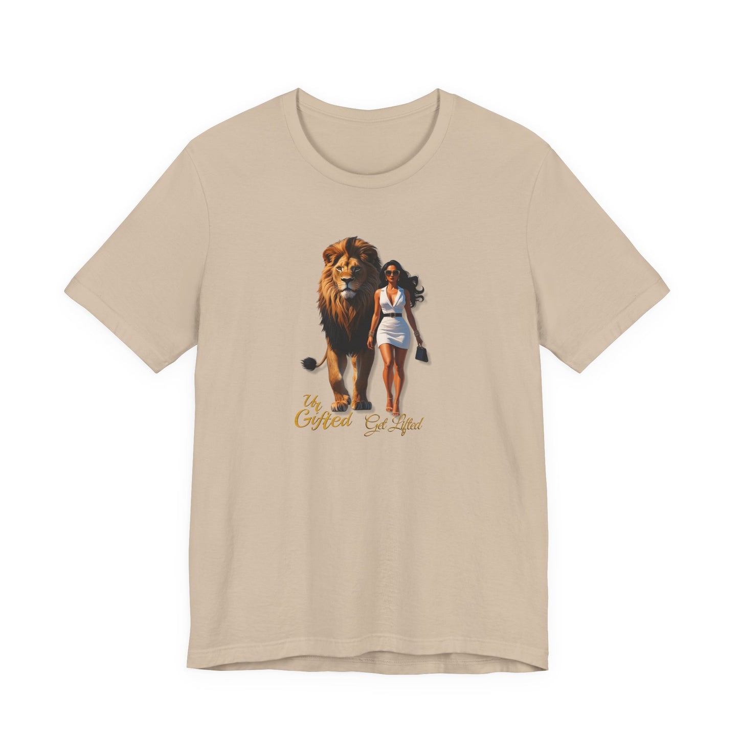 Bold Lion and Confident Woman Tee, Inspirational Shirt, Motivational Graphic Tee, Animal Lover Gift, Unique Fashion Statement