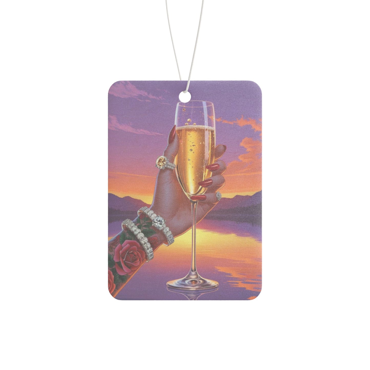 Elegant Sunset Car Air Freshener | Aromatic Gift for Relaxation, Car Decor, Home Fragrance, Party Favor, Travel Essentials