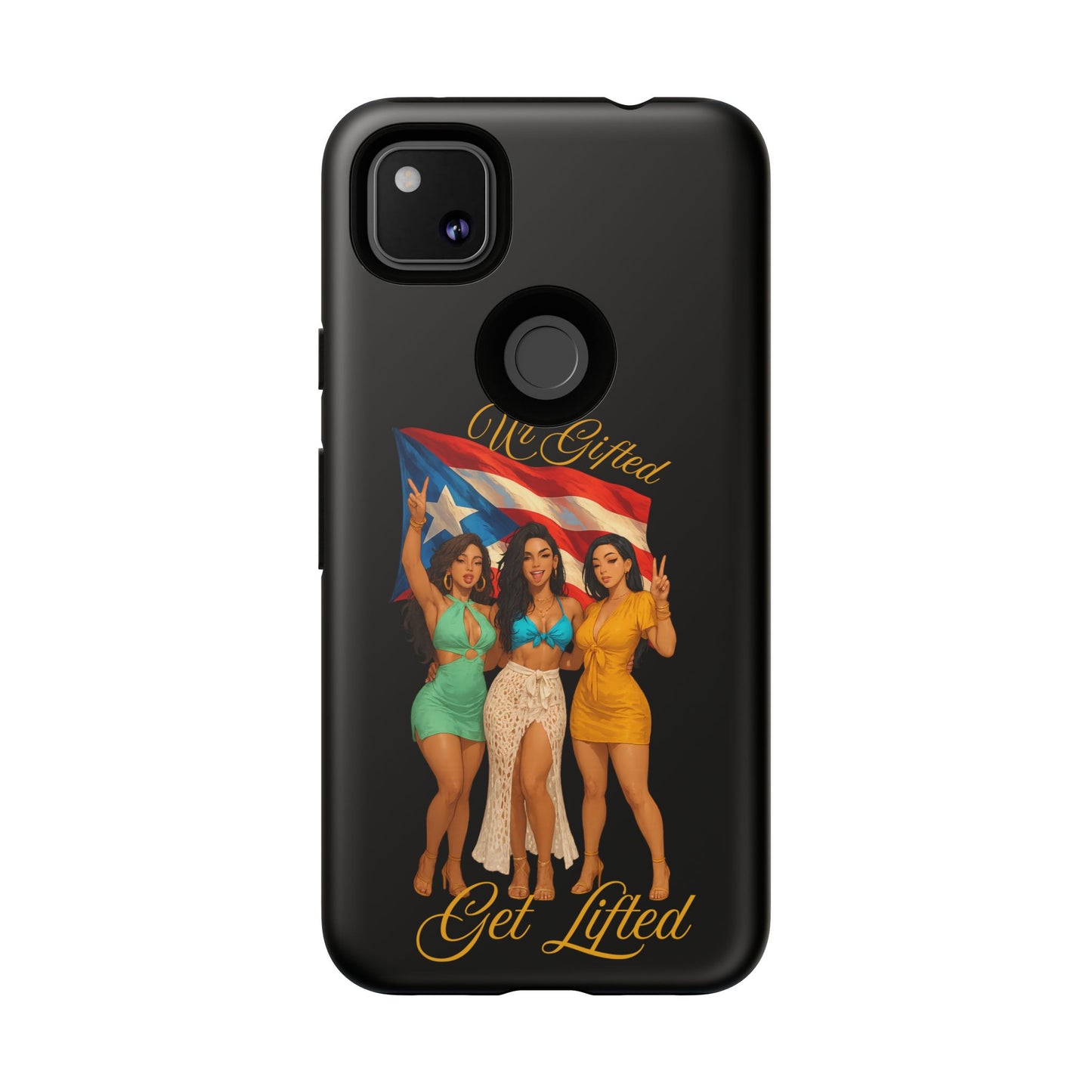 Vibrant Phone Case, Tough Cases, Puerto Rican Pride, Gift for Her, Fun Accessory, Colorful Design