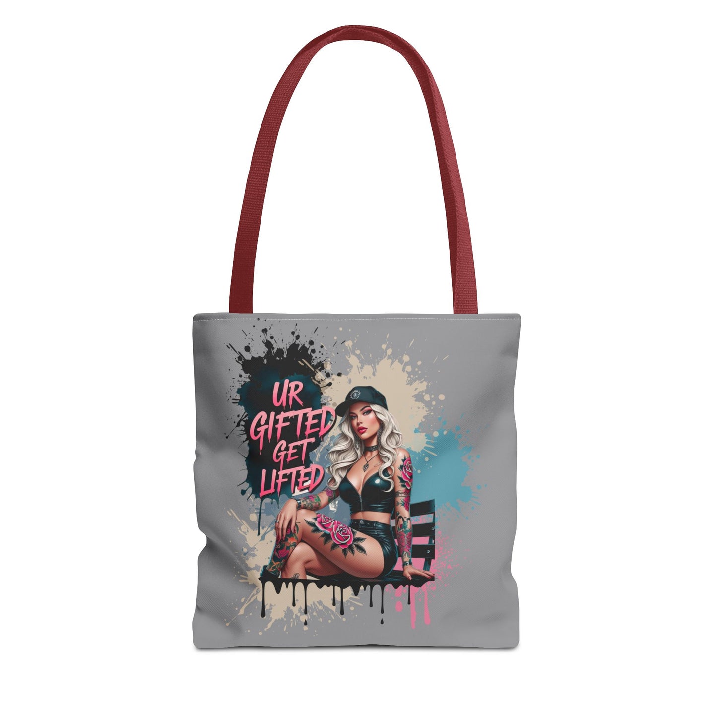 Trendy Tattoo Art Tote Bag - For Art Lovers, Gifted Individuals, Unique Accessories, Beach Bag, Everyday Use
