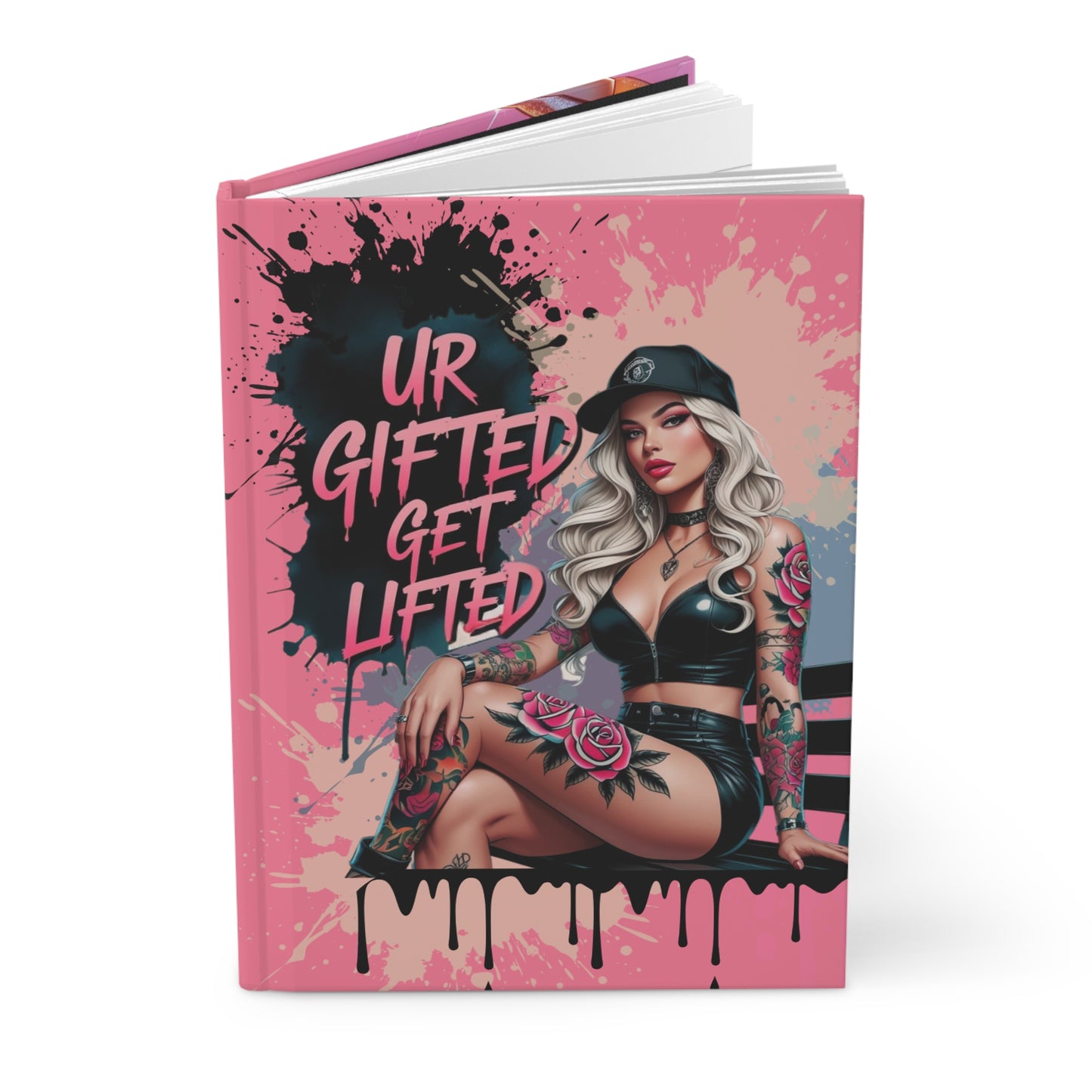 Hardcover Journal with Inspirational Designs, Stylish Notebook, Gift for Creatives, Bullet Journal, Motivational Journal