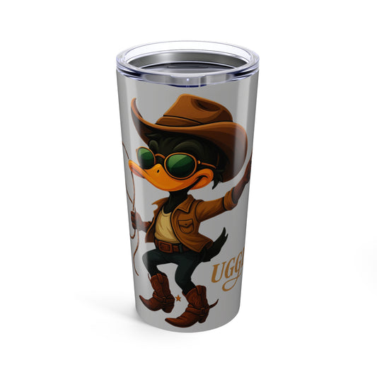 Cowboy Duck Tumbler - 20oz Travel Mug, Fun Gifts for Duck Lovers, Western Theme, Outdoor Adventures, Birthday, Parties, Unique Decor