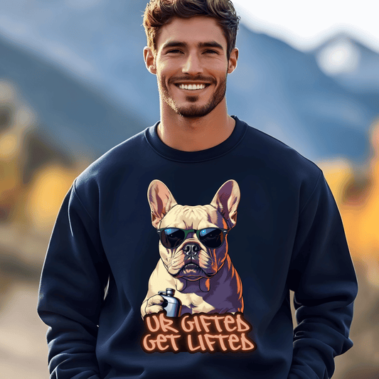 Chic Dog Lovers Sweatshirt - Fun Gift for Pet Owners, Cool Casual Wear, Unique Animal Art, Cozy Gift Idea, Trending Gift for Dog Lovers