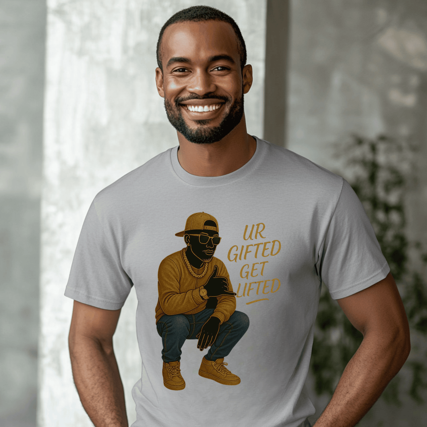 UR Gifted Get Lifted Unisex Tee, Inspirational Tee, Motivational Shirt, Casual Wear, Gift for Creatives, Streetwear Style