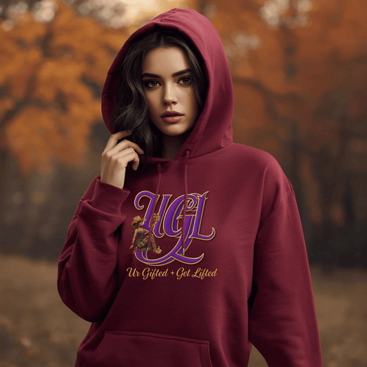Ur Gifted Get Lifted Hoodie, Cozy Sweatshirt for All Seasons, Perfect for Gifting, Casual Wear, Streetwear