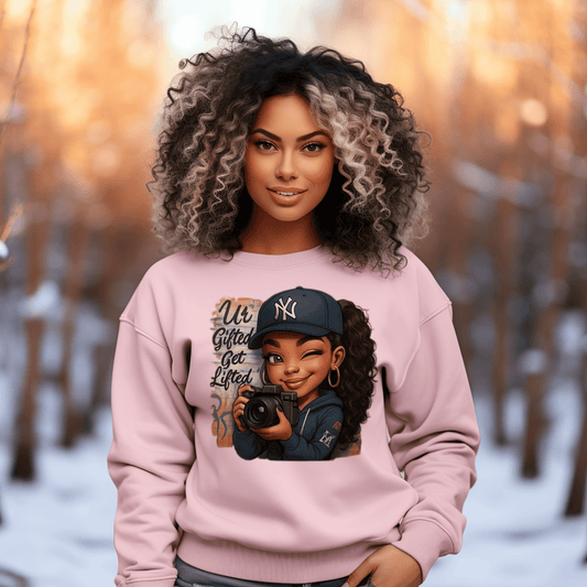 Chic Urban Graphic Sweatshirt - Casual Style, Gifts for Her, Cozy Wear, Everyday Fashion, Trendy Outfit