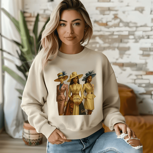 Elegant Women's Crewneck Sweatshirt, Stylish Gift for Fashion Lovers, Cozy Sweatshirt for Special Occasions, Trendy Apparel for Celebrations
