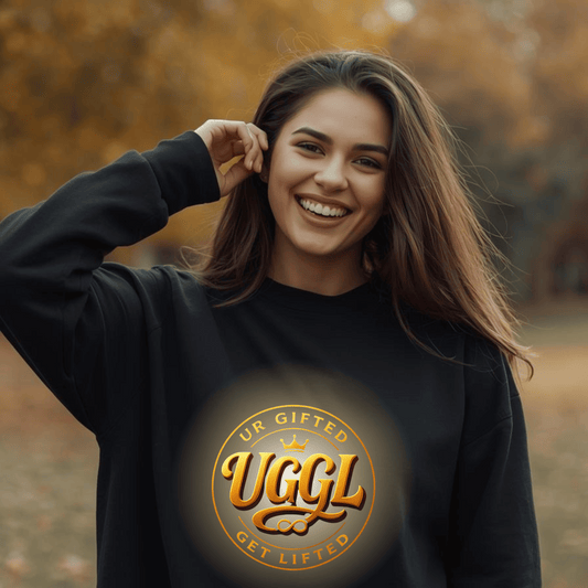 UGGL Get Lifted Sweatshirt, Unisex Crewneck for Comfort, Cozy Gift for Friends, Fashionable Layering Piece, Casual Everyday Wear