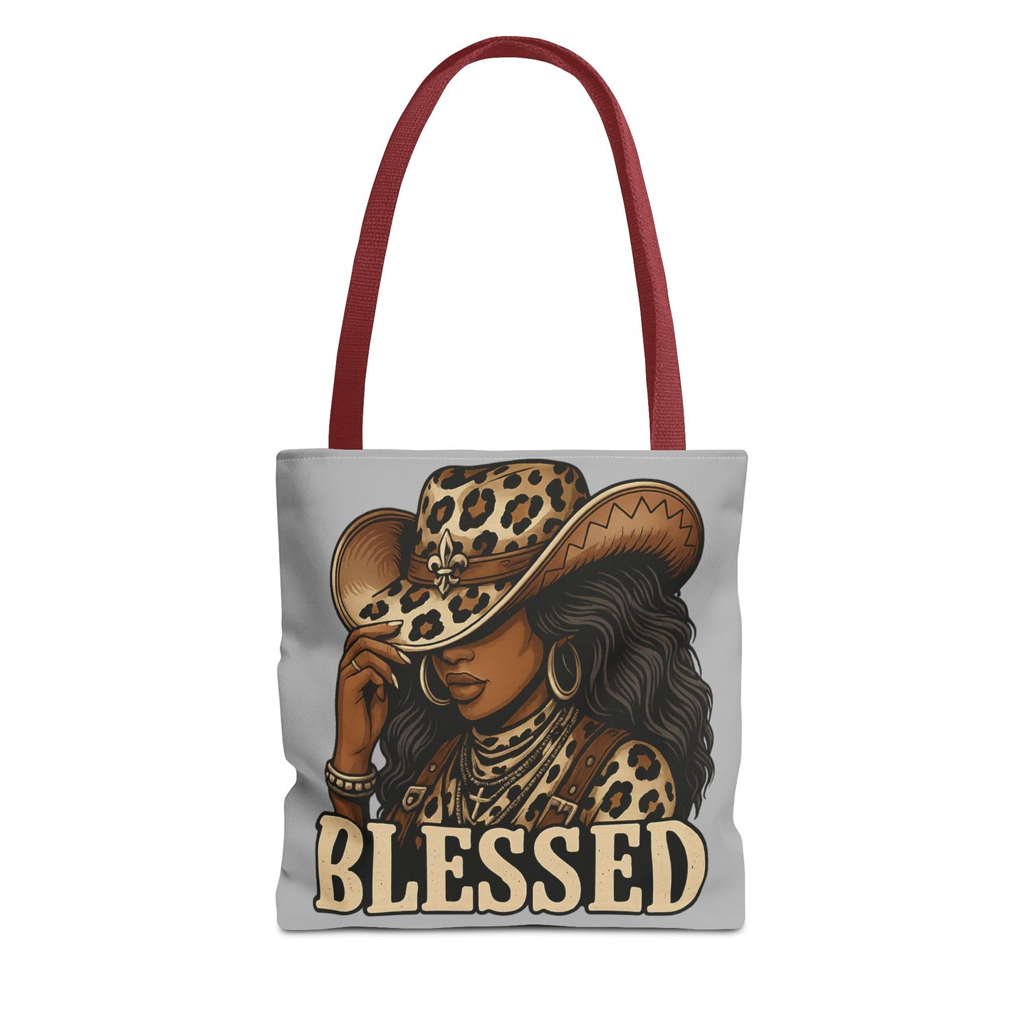 Stylish Blessed Tote Bag, Cowgirl Gift, Fashion Accessory, Everyday Use, Shopping Tote, Boho Chic