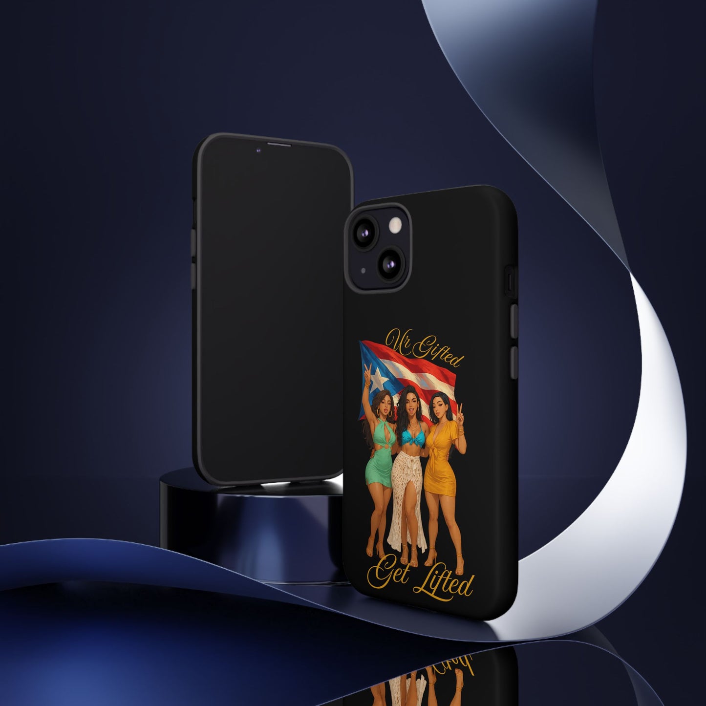 Vibrant Phone Case, Tough Cases, Puerto Rican Pride, Gift for Her, Fun Accessory, Colorful Design