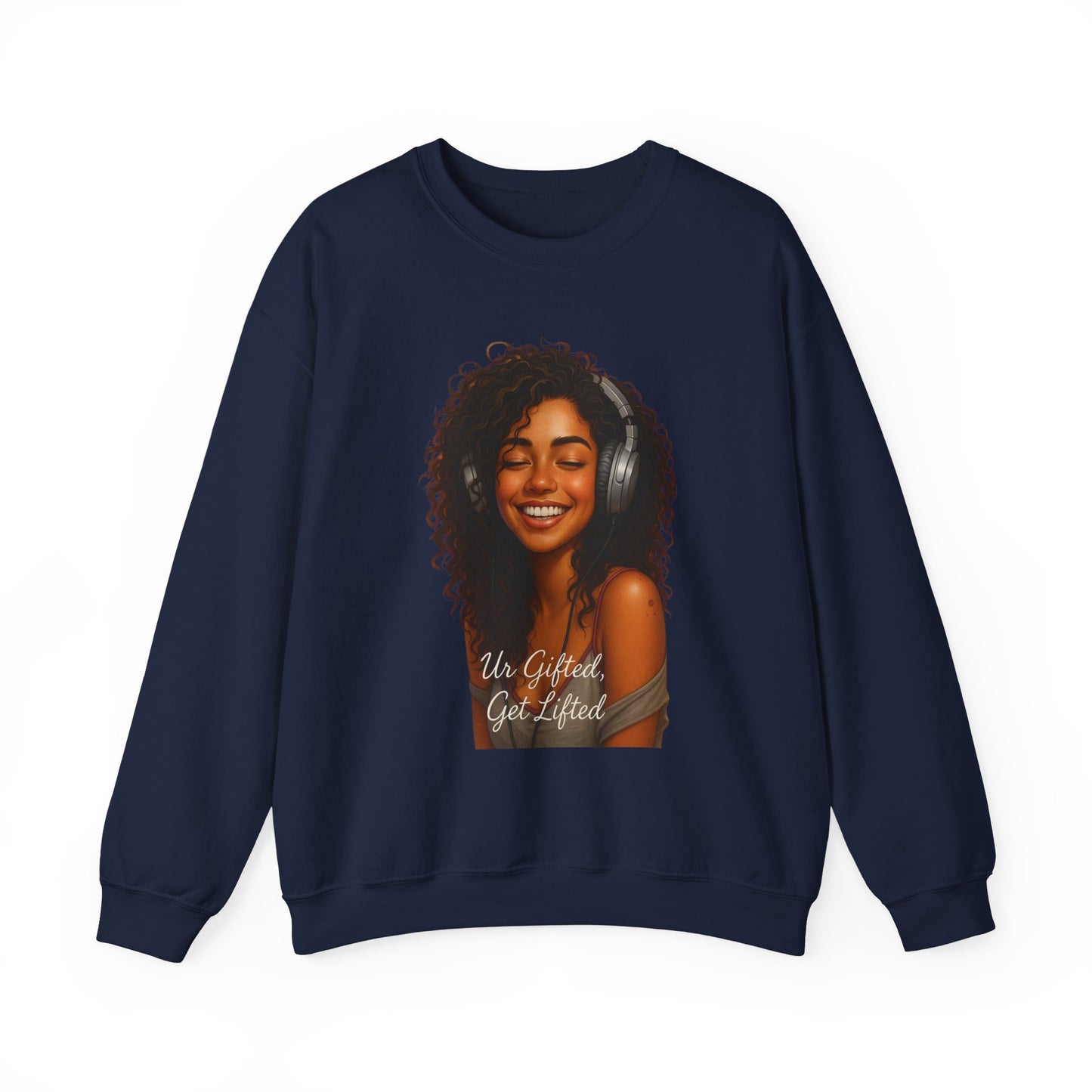 Inspirational Crewneck Sweatshirt, Unisex Gifted Sweatshirt, Cozy Fashion, Music Lover Apparel, Perfect for Friends or Self-Care