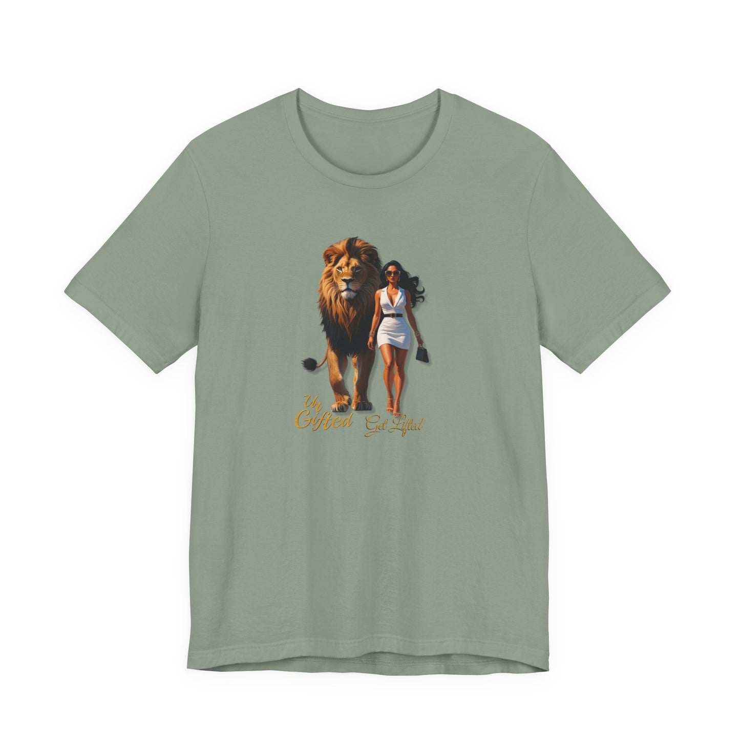 Bold Lion and Confident Woman Tee, Inspirational Shirt, Motivational Graphic Tee, Animal Lover Gift, Unique Fashion Statement