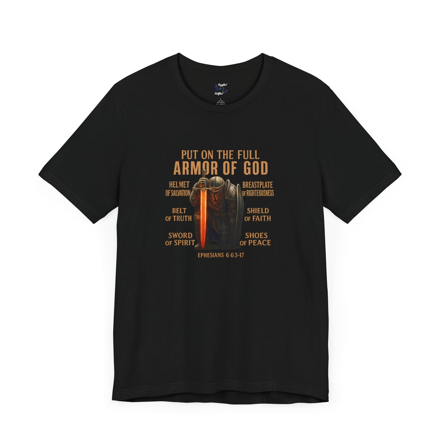 Faith-Inspired Tee, Christian Apparel, Armor of God Shirt, Spiritual Gift, Casual Comfort, Bible Verse T-Shirt