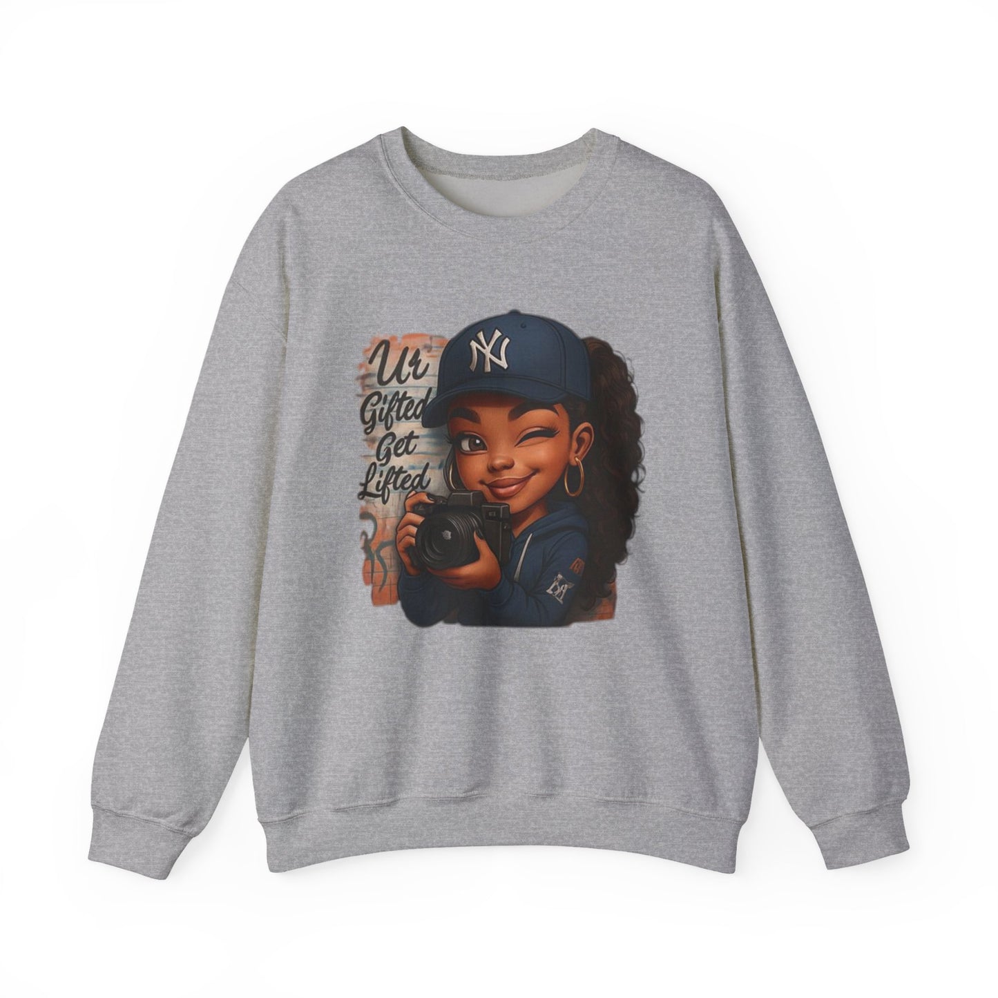 Chic Urban Graphic Sweatshirt - Casual Style, Gifts for Her, Cozy Wear, Everyday Fashion, Trendy Outfit