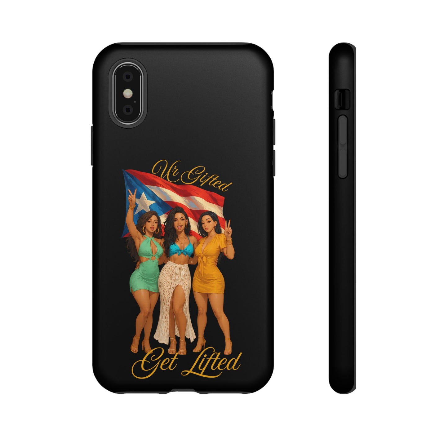 Vibrant Phone Case, Tough Cases, Puerto Rican Pride, Gift for Her, Fun Accessory, Colorful Design