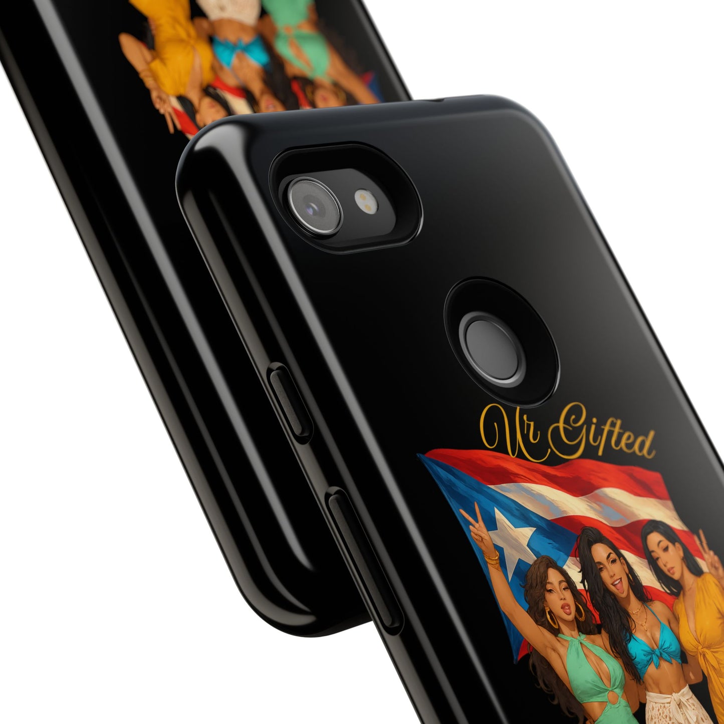 Vibrant Phone Case, Tough Cases, Puerto Rican Pride, Gift for Her, Fun Accessory, Colorful Design