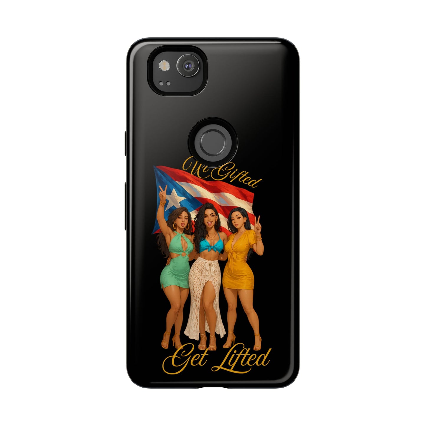 Vibrant Phone Case, Tough Cases, Puerto Rican Pride, Gift for Her, Fun Accessory, Colorful Design